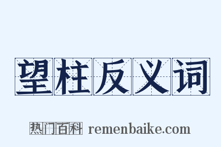 望柱反义词是什么意思的图片